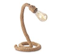 Home Sweet Home Rural lampe de table Pier Rope | 20/20/35cm | lampe de chevet | pour une source de lumière E27 LED | avec interrupteur à cordon | pour le salon