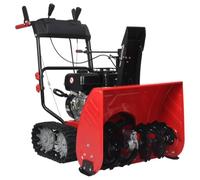 Home tools-Souffleuse à neige à deux étages en plastique rouge et noir 196 cc 6,5 CV