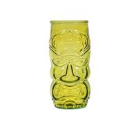 Home Totem, Lot de 6 verres à cocktail, verre, vert, 55 ml