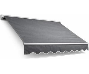 home Trends Tissu pour auvent économique Housse pour store Matériaux de substitution Diverses couleurs Dimensions 4 x 3 m Tissus pour auvent AVEC cantonnière cousue prête à l’emploi avec bordure P1024