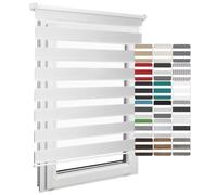 Home Vision Store Store Jour Nuit à percer sur Mesure Hauteur 120-220 cm | Largeur 30-129 cm, Tissu tamisant occultant design moderne et pratique, 20 Couleurs