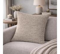 HOME WOHNIDEEN Housse de Coussin, Aspect Lin, sans Rembourrage, Couleur : argenté, Dimensions : 40 x 40 cm, Nombre : 1