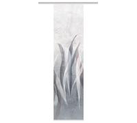 HOME WOHNIDEEN Rideau Coulissant SIRALIO Aspect Soie - Impression numérique - Vagues 245 x 60 cm, avec Accessoires, Couleur : Bleu Gris, Dimensions : 245 x 60 cm, Nombre : 1