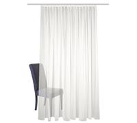 HOME WOHNIDEEN Store prêt à l'emploi SABLIO uni - Ruban plissé - Blanc ou Blanc Laine - Différentes Tailles - Couleur : Blanc cassé - Dimensions : 295 x 450 cm