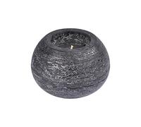 Homéa, Bougie Boule Ø13 x H8,7 cm Rustique Noir