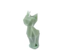 Homéa, Bougie Forme Chat 7 x 6 x H13 cm Arty Coloris Céladon