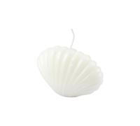 Homéa, Bougie Forme Coquillage 9 x 5 x H6 cm Arty Coloris Blanc