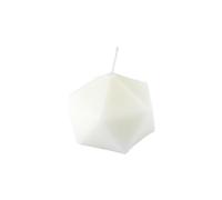Homéa, Bougie Forme Origami 7 x 7 x H5 cm Arty Coloris Blanc