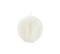 Homéa, Bougie Forme Visage 9 x 2,5 x H9 cm Arty Coloris Blanc