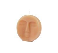 Homéa, Bougie Forme Visage 9 x 2,5 x H9 cm Arty Coloris Semoule