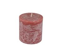 Homéa, Bougie Pilier D10 x H10 cm Rustique Coloris Rose