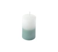 Homéa, Bougie Pilier D5 x H8 cm Arty Tie And Dye Blanc et Céladon