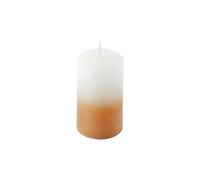 Homéa, Bougie Pilier D5 x H8 cm Arty Tie And Dye Blanc et Semoule