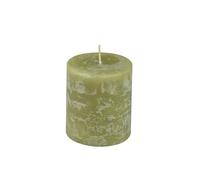 Homéa, Bougie Pilier D6,8 x H7,5 cm Rustique Coloris Tilleul
