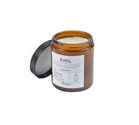 Homéa, Bougie Verrine avec Couvercle D7,5 x H9,5 cm Moderne Apothicaire Parfum Eveil