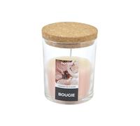 Homéa, Bougie Verrine avec Couvercle Liege D7 x 8,7 cm Essentiel Parfum Cerisier en Fleurs