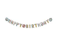 Homéa, Guirlande Lettre Happy Birthday en Carton 2M Rainbow