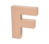 Homéa, Lettre Carton 14 x 3 x H18 cm à Décorer "F"
