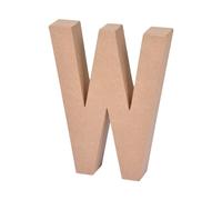 Homéa, Lettre Carton 14 x 3 x H18 cm à Décorer "W"