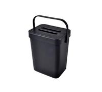 Homéa, Poubelle Compost Accrochable Repositionnable Plastique 5L 18X14Xh24 cm Anthracite