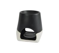 Homéa Senteurs, Brule-Parfum Céramique Ø10 x H10,5 cm Bicolore Noir
