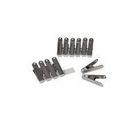 Homéa, Set de 12 Pinces à Linge Métal Antimarques 6,1 cm, Metallique