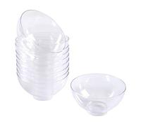 Homéa, Set de 25 Verrines en Plastique Réutilisable Bol 50Ml Transparent