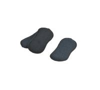 Homéa, Set de 3 Eponges 1 Face Microfibre / 1 Face Grattante 18,5 x 10 cm Anthracite
