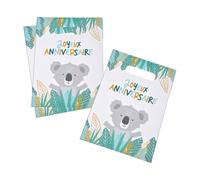 Homéa, Set de 6 Sacs à Bonbons en Papier H23 cm Koala