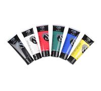 Homéa, Set de 6 Tubes de Peinture Acrylique 75Ml Couleurs Primaires