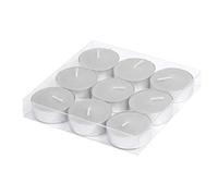 Homéa, Set de 9 Bougies Chauffe-Plat Ø3,7 x H,1,5 cm Parfum Musc