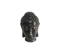 Homéa, Tête Bouddha Magnésie 23,5 x 22,5 x H34 cm Noir