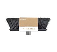 Homéa, Tête de Balai Antichoc Plastique Recyclé 31 cm Gris