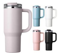 Homealexa Bouteille Isotherme 900ml en Acier Inoxydable 304, Isolation Thermique à Double Paroi, Bouteille Isotherme pour Maison, Bureau, Voyage et Sport
