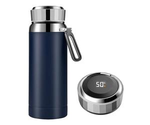 Homealexa Tasse à Café Isotherme 800 ml, Acier Inox 304, Écran Tactile Température, Gobelet Intelligent Chaud/Froid, Gourde de Voyage Hermétique Bleu