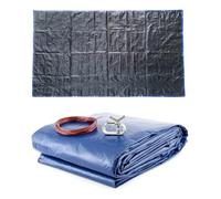 HomeBee® : couverture d'hiver pour piscine, couverture d'été pour piscine, bâche 2-en-1 en PE 200 g/m², bâche de protection résistante aux UV, forme rectangulaire, 460 cm x 260 cm