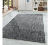 HomebyHome Tapis 280x370 cm Gris, Bouclé Uni à Poils Courts pour Très Grand Salon ou Loft, Moderne et Extra Large