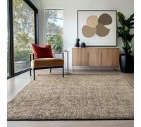 HomebyHome Tapis Coton Beige 160x230 cm Lavable Style Boho Vintage Kilim Poils Courts Antidérapant Doux Mélangé pour Salon Chambre Bureau Cuisine