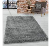 HomebyHome Tapis Salon Moderne Tapis Chambre Gris Clair 200x290 cm - Tapis Shaggy Salle de Séjour à Poils Longs 50mm Unicolore Concevoir Doux et Moelleux Tapis Cuisine Enfant Moquette Rectangulaire
