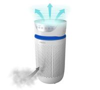 HoMedics TotalClean Purificateur d'air 5 en 1 pour chambre à coucher et maison, filtres HEPA et charbon silencieux, purificateurs compacts avec mode nuit, élimine les allergènes, les squames d'animaux