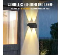 Homefire Applique murale solaire d'extérieur - IP54 appliques murales extérieures étanches appliques murales solaires blanc chaud