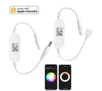 Homekit WiFi contrôleur LED intelligent réglable commande vocale Siri pour DC 5V 12V 24V couleur unique CCT RGB + CCT RGBCW bande lumineuse Single Color USB