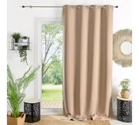 Homemaison 851160 Rideaux Obscurcissant Polyester Ecru 140 x 260 cm