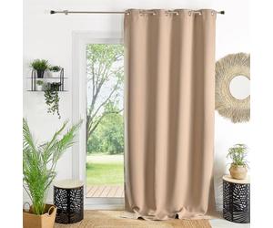 Homemaison 851160 Rideaux Obscurcissant Polyester Ecru 140 x 260 cm