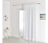 HomeMaison.com Rideau/Voilage, 100% Polyester, Blanc, 180 X 170 cm