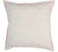 Homemaison Coussin Uni Déhoussable Polyester Ivoire 45 cm