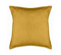 HomeMaison Coussin Uni Déhoussable, Polyester, Ocre, 45x45 cm