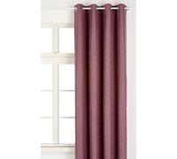 HomeMaison HM69851470 Rideau Ameublement Occultant Faux Uni Tissé 3 Couches Polyester Figue 140 x 260 cm