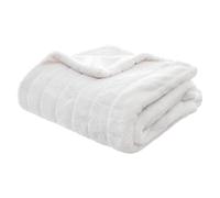 Atmosphera – Plaid Manoir fausse fourrure 120x160 cm Blanc