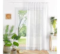 HomeMaison Voilage Etamine - Fantaisie - Voilage Blanc - Voilage etamine 300 X 240 cm
